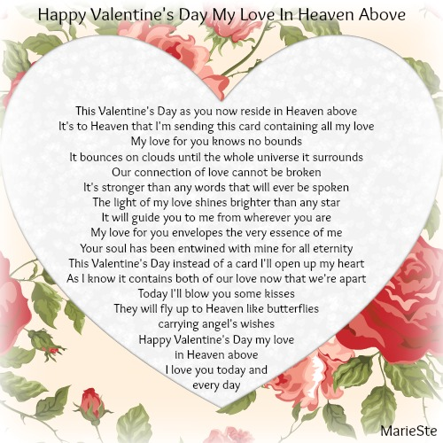 Happy Valentine's Day My Love In Heaven Above